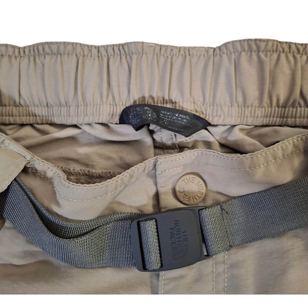 The North Face Paramount Trail Convertible Pants Men's Large Tan Belted NF0A2WLA